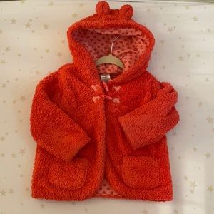 TINY LITTLE WONDERS fuzzy hooded jacket coat